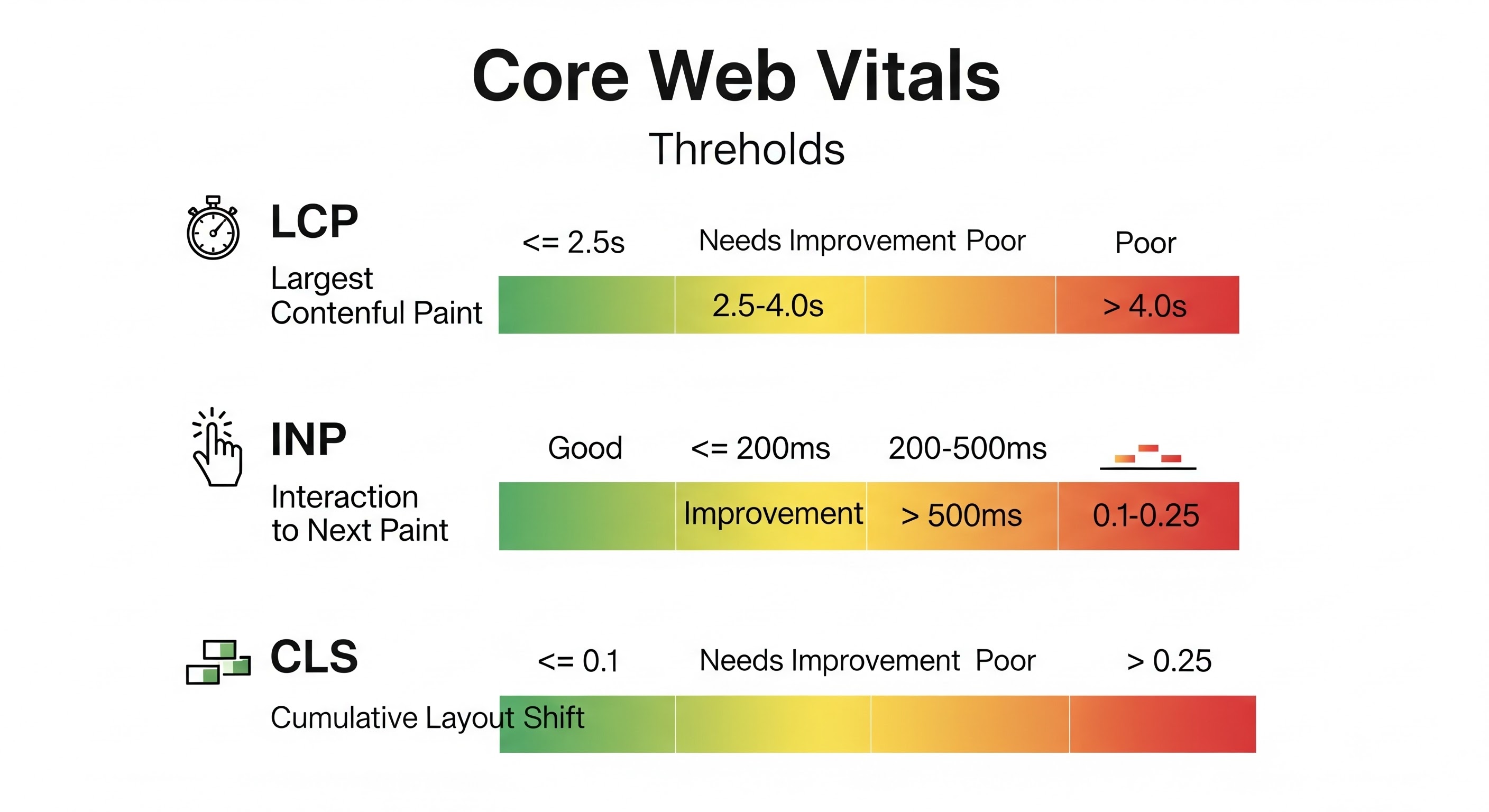 Core Web Vitals Thresholds